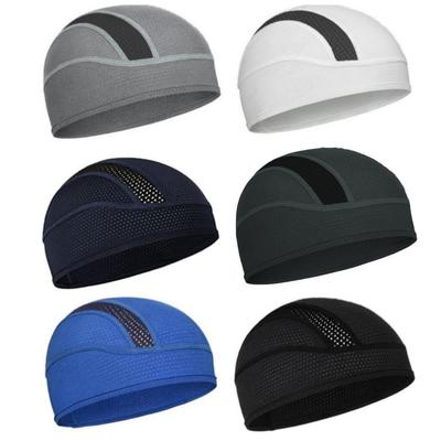 Skull Cap Helmet Lining Breathable M Esh Sweat Wicking Cycling Sports Running Hat Comfortable Outdoor Hiking Cap Quick Dry Cap