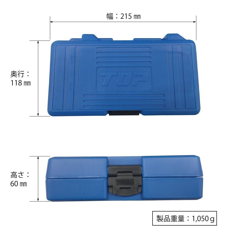 Top Compact Socket for Electric Drill 9 Piece Set Width Across Flats Case Included Tsubame Sanjo Made In Japan (TOP) 8~24mm EDS-824CS
