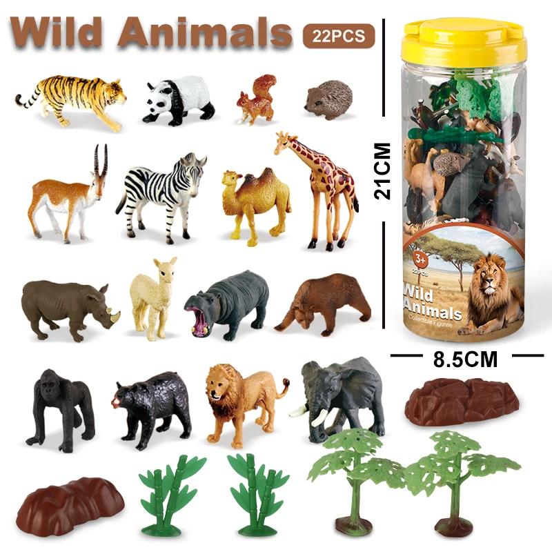 

Simulation Mini Wild Fram Ocean Animals Dinosaurs Insect Pet Dogs Insect Model Action Figure Realistic PVC Figurine Children Gifts
