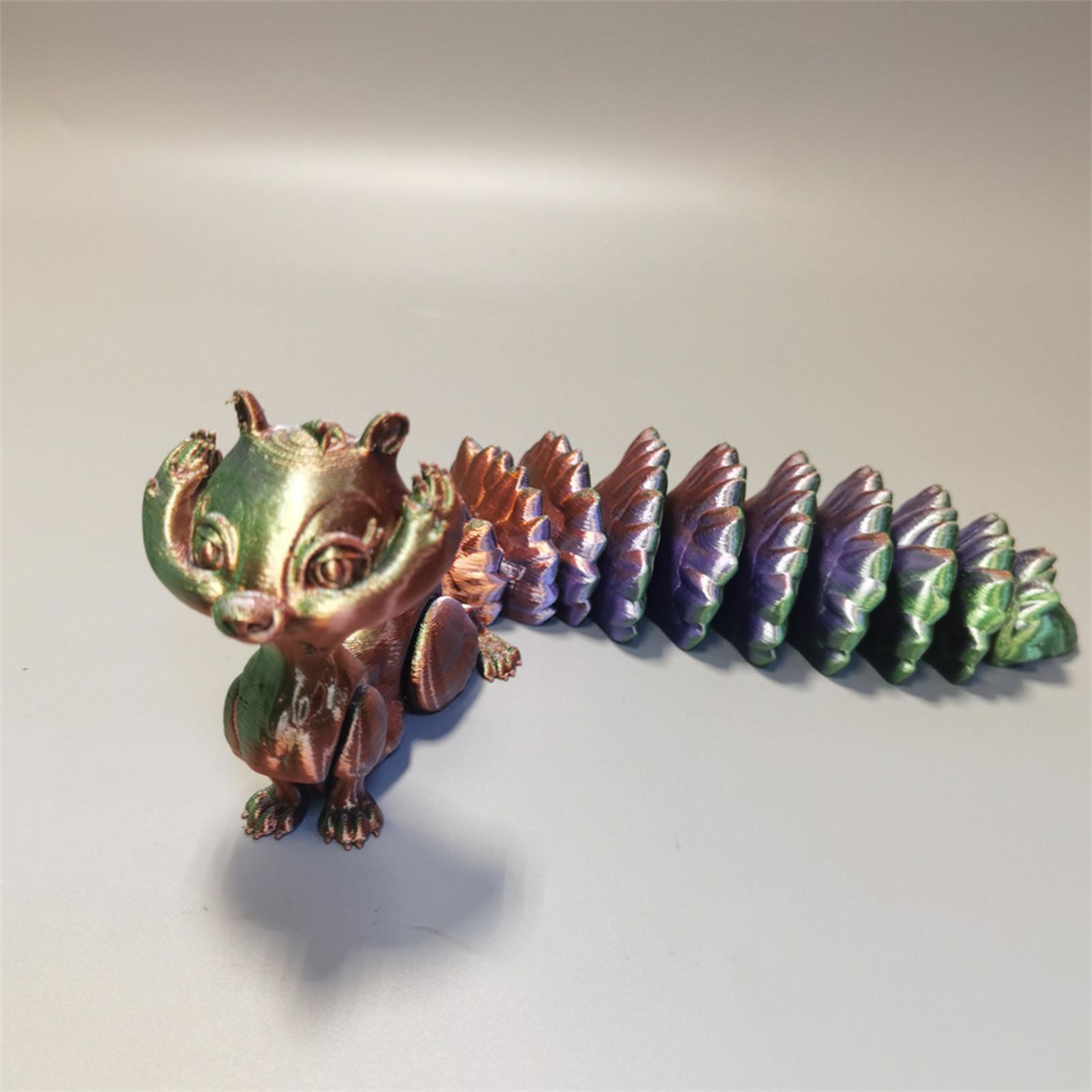 

3D-печатная подвижная игрушка, с подвижными суставами, 3D-печатная игрушка-украшение, снятие стресса, подвижная One Size бронзовый