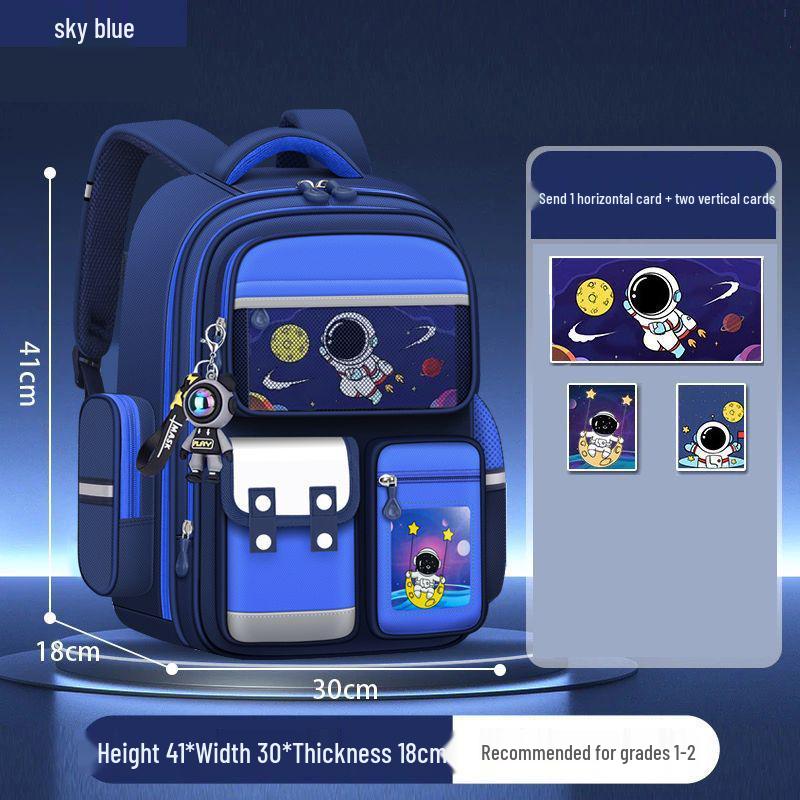 

Astronaut Boys Ultralight Backpack with Spine Protection for Grades 1-6