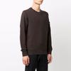 STONE ISLAND FW21 Logo Compass Badge Crewneck Sweatshirt Men Sweatshirt Brown 751563020-V0070