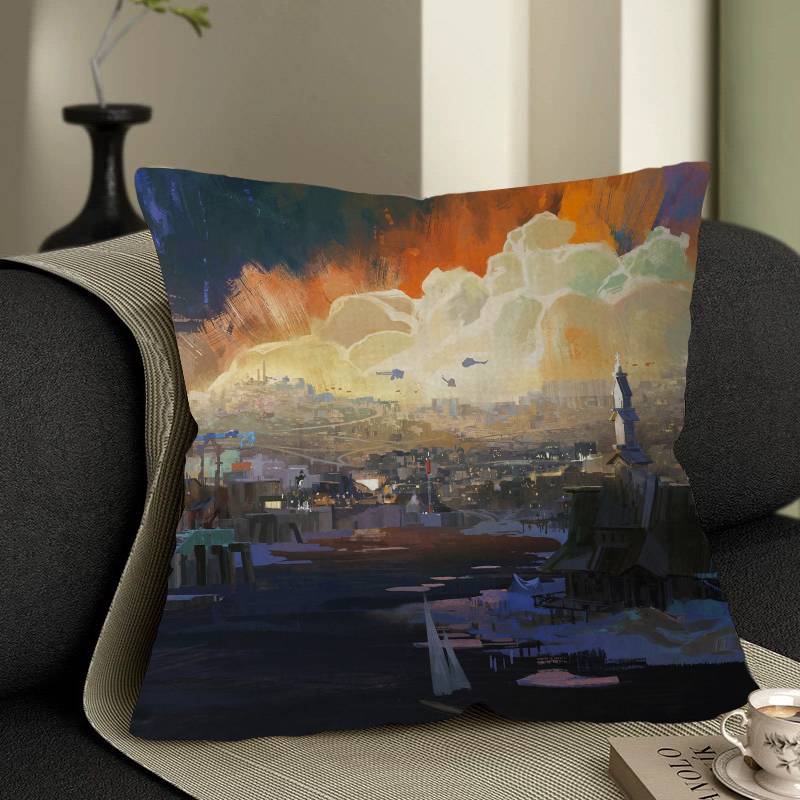 

Disco Elysium Game Personalized Pillow Cover Kids Bedroom Wild Party Decor Pillowcase kid Birthday shower Gift 12x12Inch