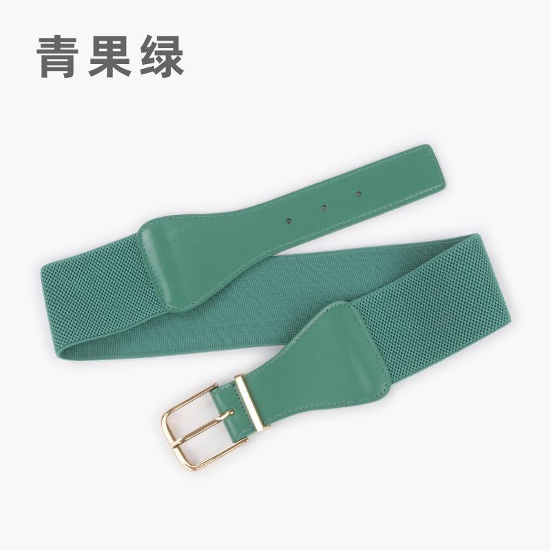 Elastic Belt Women'S Personalized Dress Suit Decorative Temperament Waist Seal Elastic Belt Leather Belt