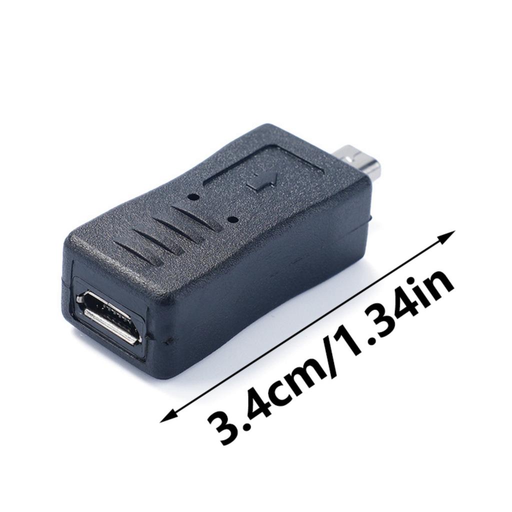 USB 5Pin to Mini B 8Pin Adapter USB 5Pin Female to 8 Pin Mini USB Male Conversion Adapter for Phone Computer
