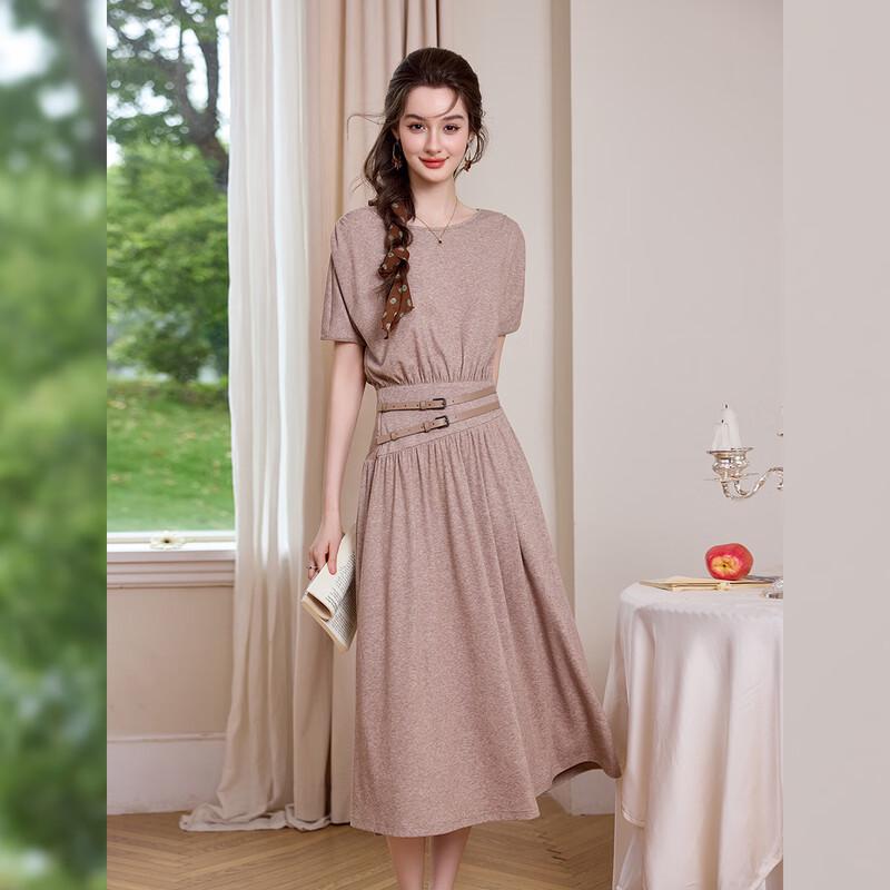 Elegant Knit A-Line Midi Dress XL