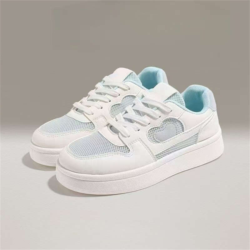 

thick-soled spring and autumn new summer versatile mesh breathable board shoes lightweight casual shoes children 40 бежевый