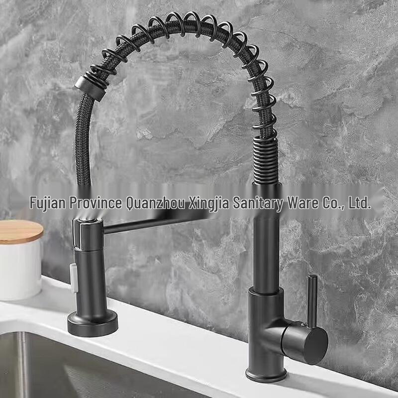 TLXT Stainless Steel Pull-Out Kitchen Faucet