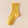 5 Pairs of Women's Summer Thin Wooden Ear Side Pile Socks