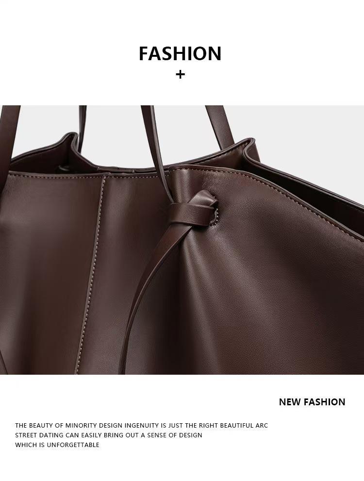 2025 Korean Style Large Capacity Women's Tote Bag - Simple, Fashionable Underarm Design for Cross-border Commuting