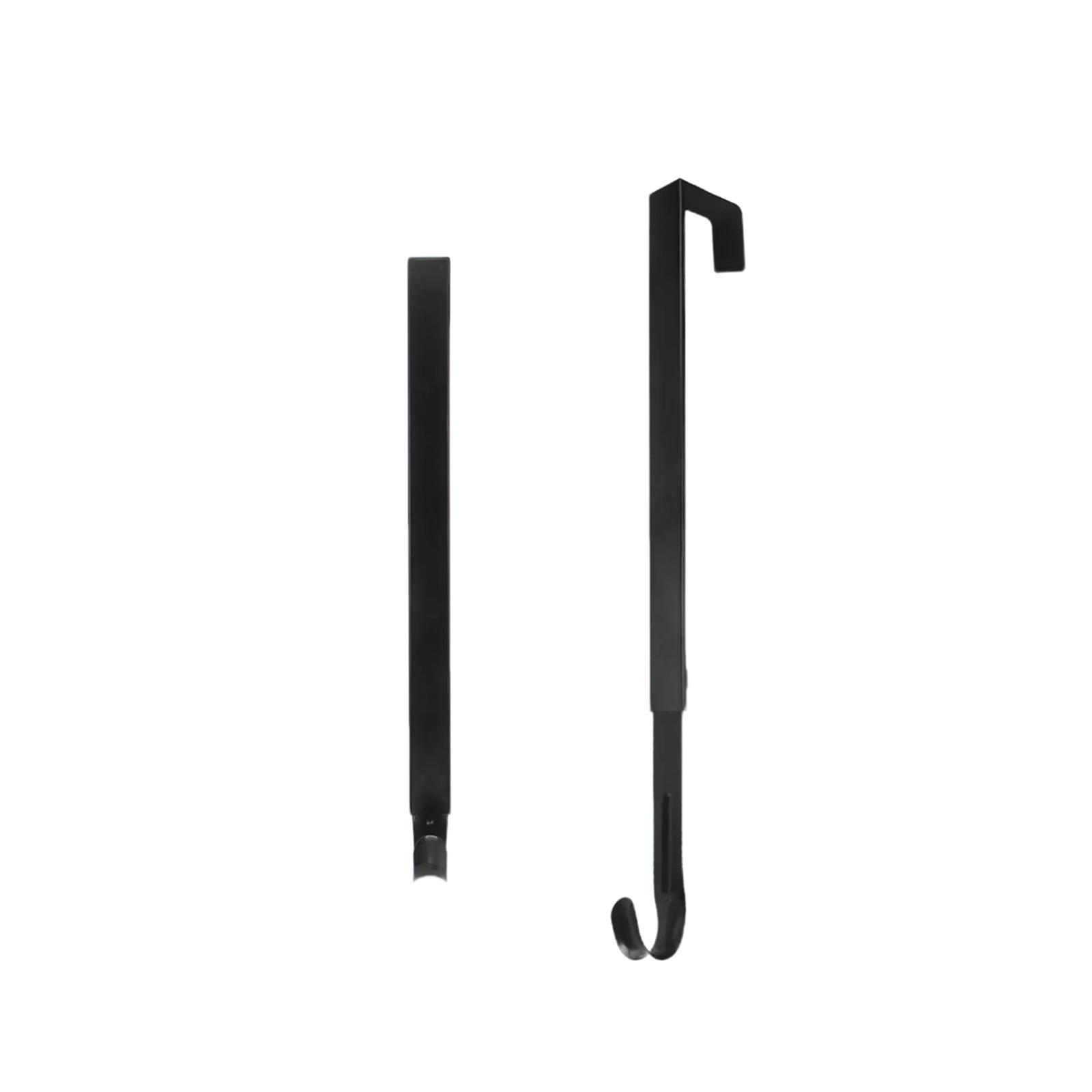 

Christmas Wreath Retractable Hook Christmas Holiday Decorations Flower Basket Wreath Hook Adjustable Metal Hook One Size чёрный