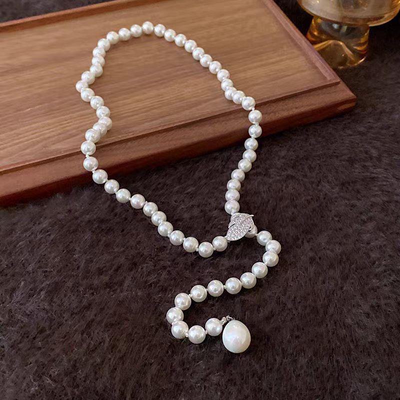 Pearl Necklace: 2025 Light Luxury Long Sweater Chain for Women