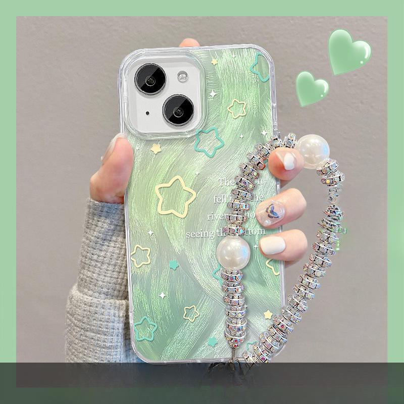 Applicable To Opporeno11pro Mobile Phone Case Vivos18 Smudged Star Bracket Bracelet Xiaomi 14 Feather Yarn