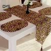 KPOP Flower Brodered Dining Soffbordslöpare Placestable Cover Heminredning
