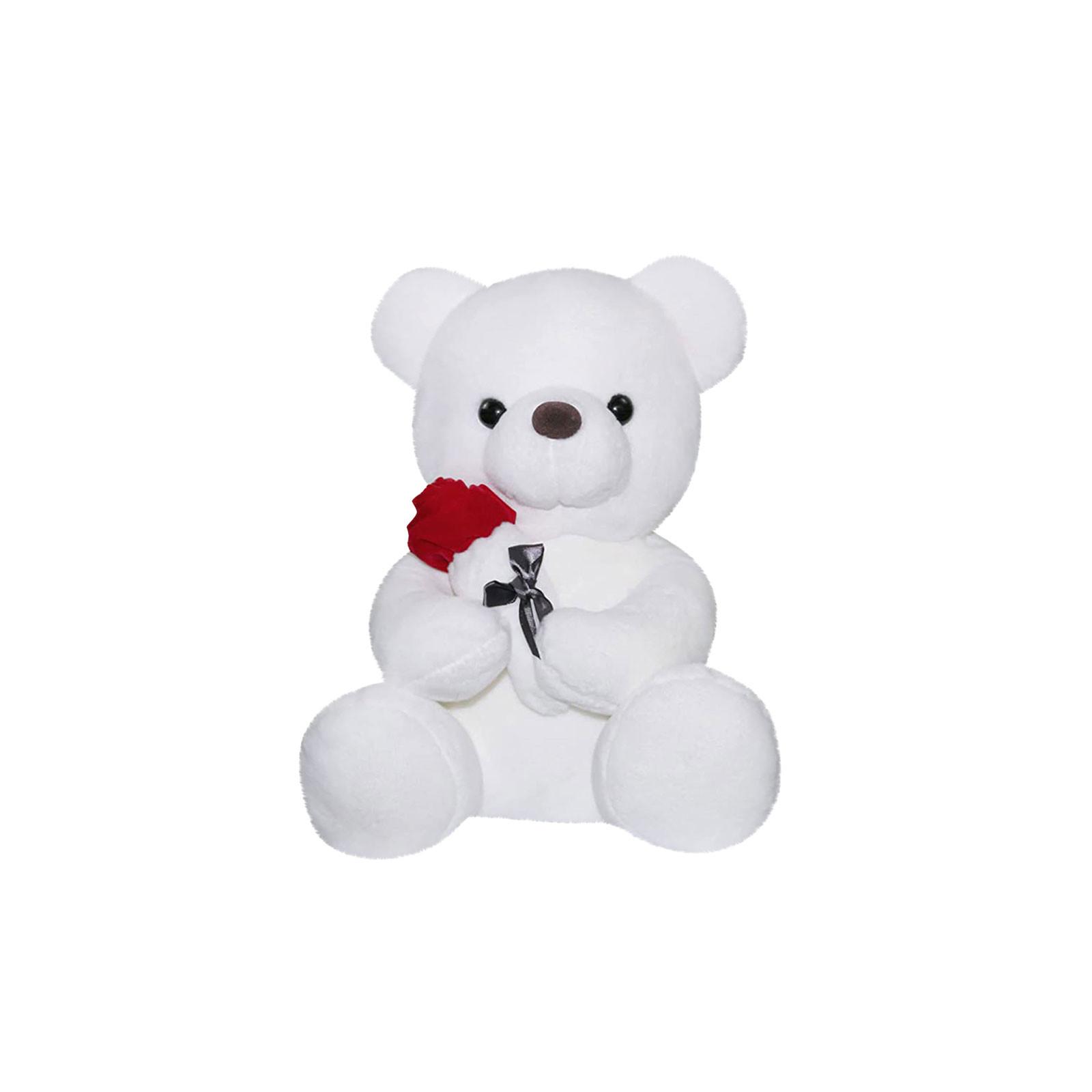 

Гигантский плюшевый мишка, мягкие игрушки с розой, мягкая плюшевая кукла-мишка, подарки на день Святого Валентина для детей, подруга, плюшевая игрушка One Size белый