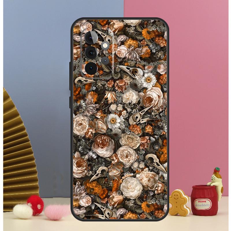 Raven Crow Skull pattern Case For Samsung Galaxy A13 A33 A53 A32 A52 A22 A12 A15 A25 A71 A51 A14 A24 A34 A54 Cover