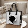 Ripped Print Casual Tote Large Capacity Reusable Daily Shopping Handbag