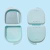 1/5 Pcs Denture Tray Box With Mirror Dental Retainer Box Case Plastic Teeth Container Denture Box False Teeth Protective Case