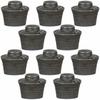 Set of 10 Silver-Decorated Wide-Mouth Condiment Containers, 6.2 X 5.5cm [Suitable for Restaurants, Inns, and Commercial Use]