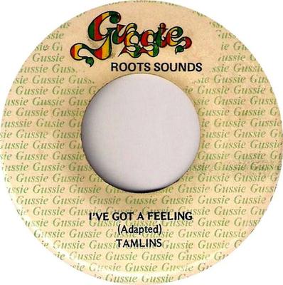 7inch Record TAMLINS  ROOTS SOUNDS  Ive Got A Feeling  Real Feelings None Gussie Roots So 1978 Jamaica Reggae Ska  Dub Used