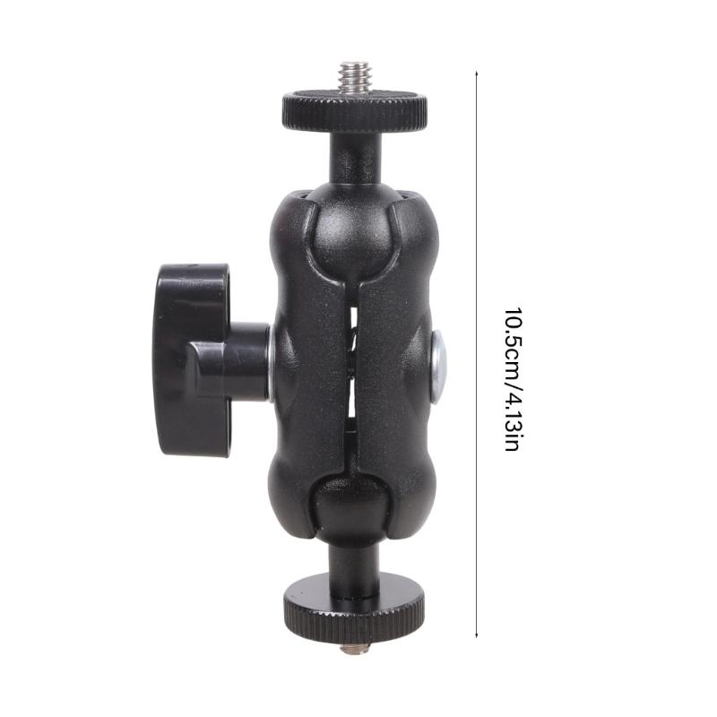 1/4inch Male To Male Thread Adapters 360 Degree Rotation Aluminum Alloy For Camera Tripods Mic Stand Speaker Display Mount