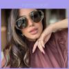 Euro Double Beam Frog Sunglasses For Men And Women Uv400 Antiglare Pilot Outdoor Driving Fashion
