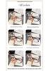 European American Cat Eye Anti-blue Light Women's Color Block Glasses