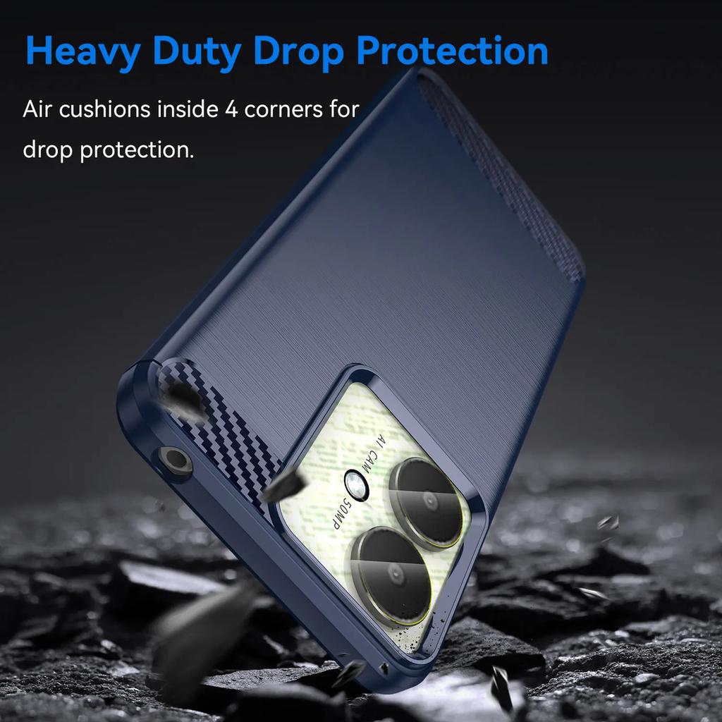 Coque de téléphone pour Xiaomi Redmi 13c 5g, Housse de protection flexible en fibre de TPU pour Xiaomi Redmi 13c 5g