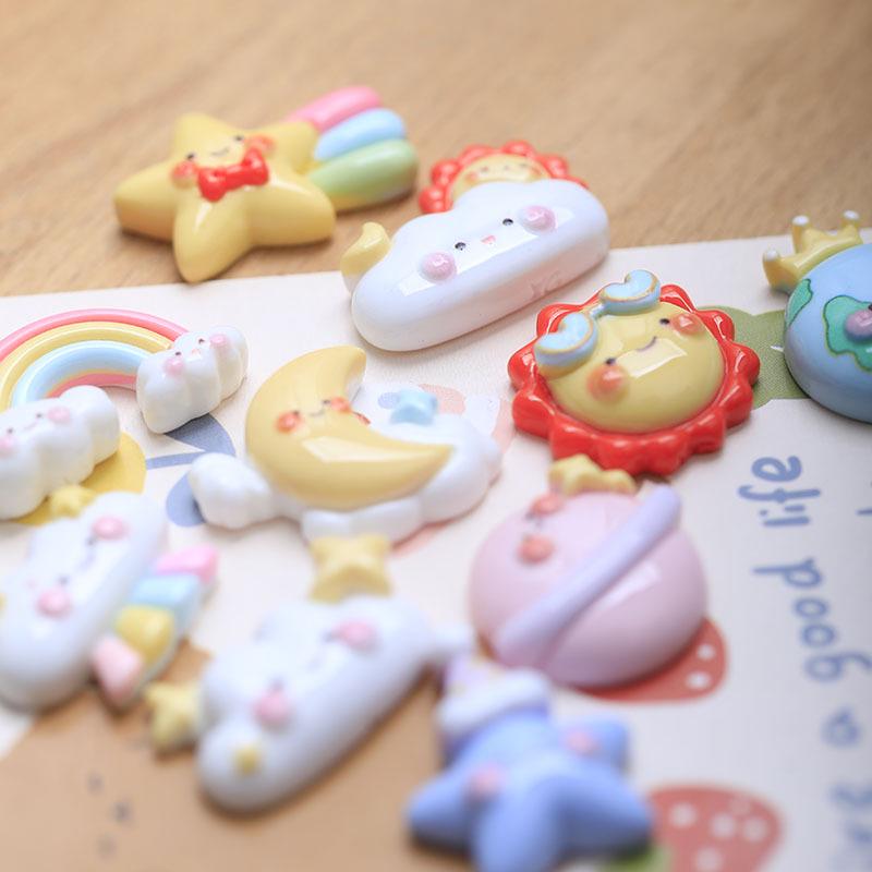 DIY Stickers: Clouds, Sun, Moon, Stars, Rainbow for Shoes, Phone Cases, Pencil Cases & More.
