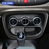 For Fiat 500L 2012 2013 2014 2015 2016 2017 Real Soft Carbon Fiber Sticker LHD RHD Car Central Control AC Inner Outer Frame Trim