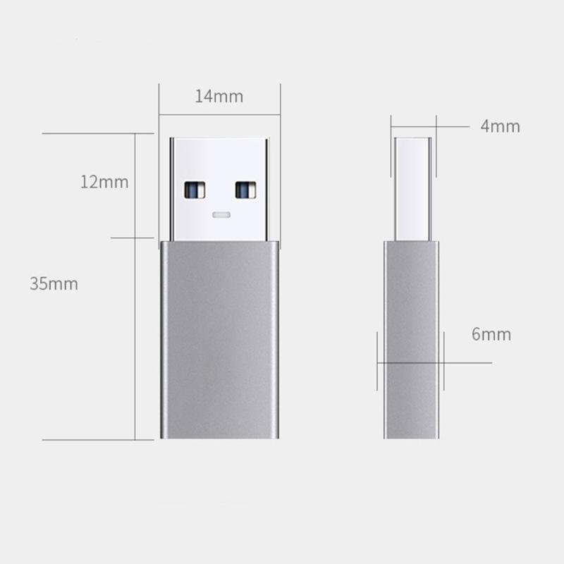 Compactly USB To USB C Adapter for Fast Data Transfer and Charging Compatible for Phone Power Delivery Charging Adapter