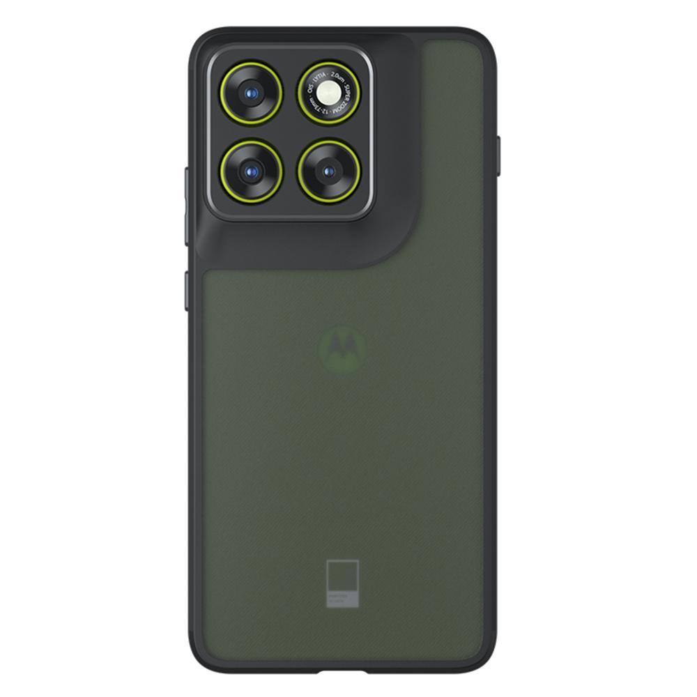 Для Motorola Edge 70 5G Чехол Skin-Touch TPU + PC Матовый Задняя крышка телефона, Прозрачный черный