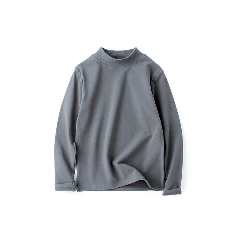 Kids' Warm Long Sleeve Korean-Style Cotton Sports Top