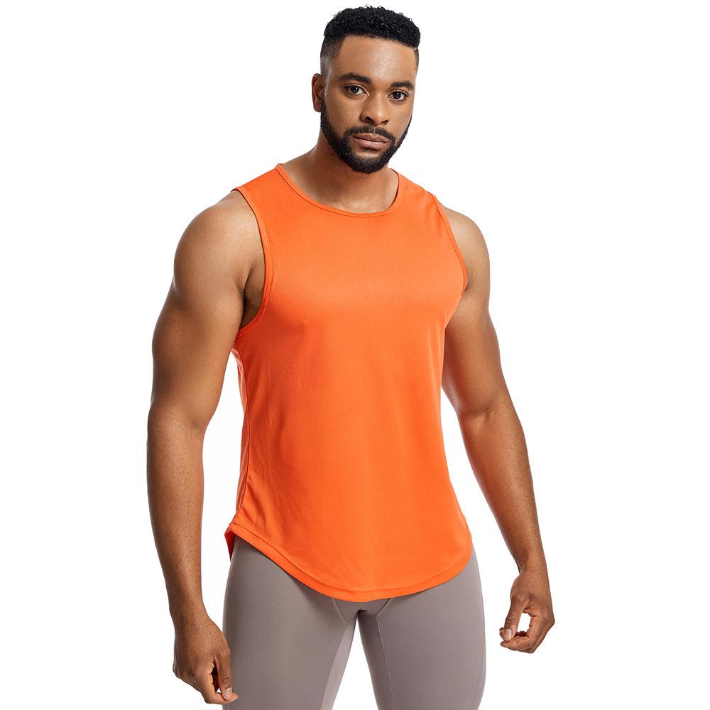 Men's Athletic Sleeveless Tank Tops Running Breathable Workout Vest for Gym Fitness Shirt
