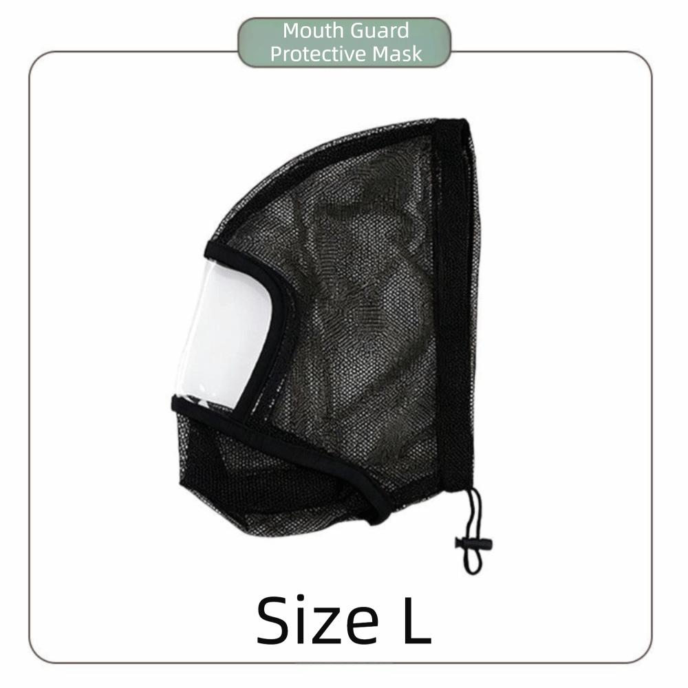 Breathable Dog Protective Mask Mesh Net Mosquito Bite Prevention Mask Outdoor Trip Prevention