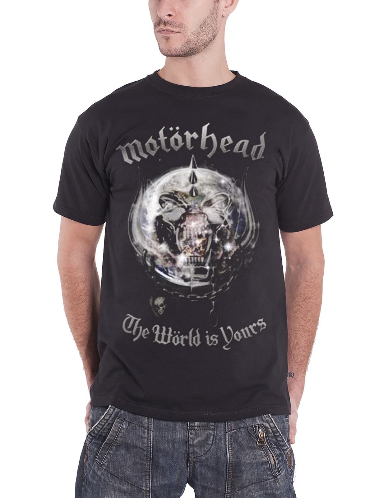 Motorhead The World is Yours Album Globe New Mens T Shirt S