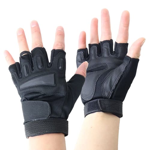 

SHENKEL ARXY Women s Half-Finger Tactical Gloves, Black, One Size Fits Women and Kids, Airsoft, Survival Game, Sports, Motorcycle, Bicycle, and Work G