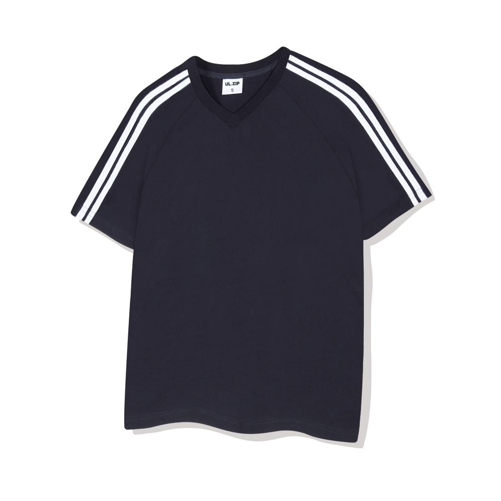 ULIFEZIP Ready Women Track V-Neck Short Sleeve T-Shirt 4 Colors [Ulzv_5601]