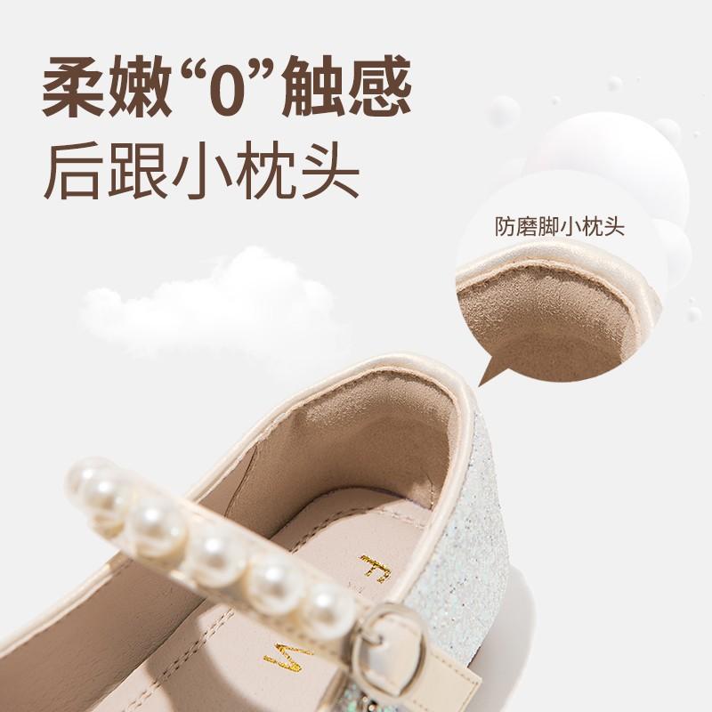Children Leather Shoe Spring New Girl Shoes Fashion Girl Leather Shoe Soft Sole Anti Slip Princess Shoe Flat Shoes Single Shoes