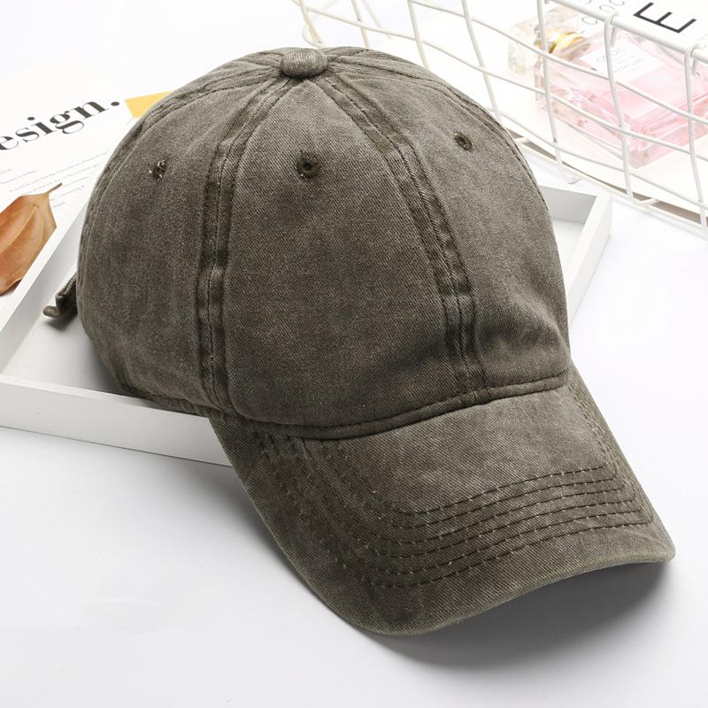 Vintage Washed Baseball Cap Unisex Adjustable Cotton Casual Sun Protection Hats