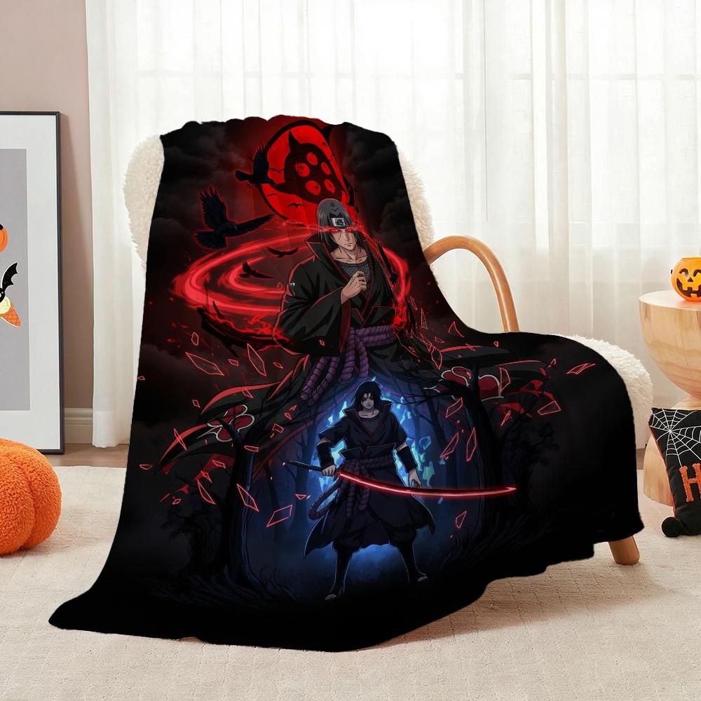 Naruto Pose Anime Printed Blanket Ultra Soft Throw Blanket For Office Sofa Home Decor Halloween Gift