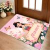 Custom Name Princess Garden Living Room Non-Slip Area Rug Soft Carpet for Bedroom Kids Playroom Sofa Office Home Decor Doormat