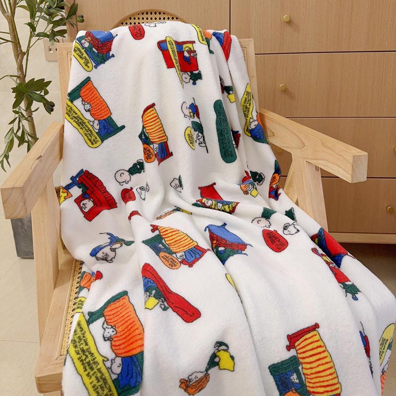 Shining Planet Girl Flannel Blanket | Warm Four Seasons Office Nap Air Conditioning Blanket