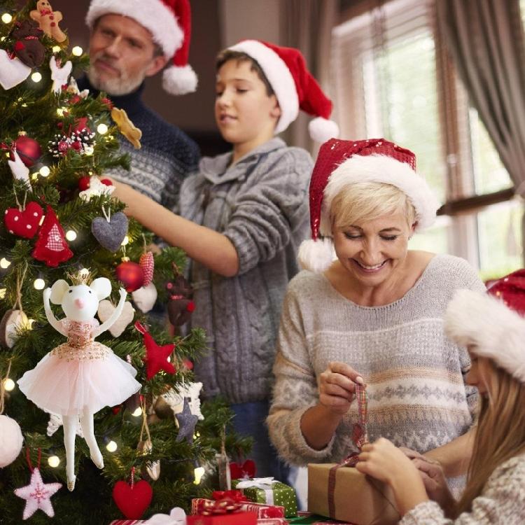 Plush Ballet Dancer Christmas Tree Decoration Ballet Doll 20cm Christmas Tree Accessories Festival Home Office Decors