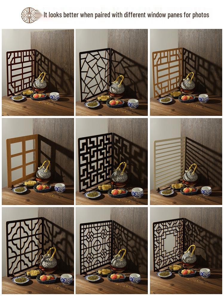 Retro Window Cake Baking Photography Background Board - Wood Grain Props for Studio Scenes
