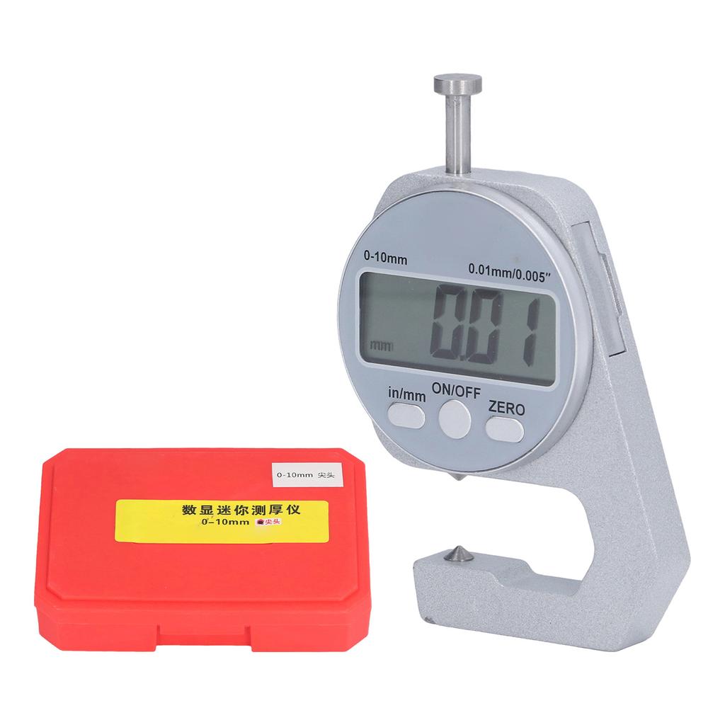 Digital Thickness Gauge 0‑10mm Range Mini Electronic Caliper Thickness Meter with LCD Digital Display