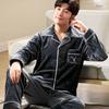 Herbst und Winter Neue Pyjamas männer Langarm Flanell Warme männer Pyjamas Große Größe Einfarbig Familie kleidung Set