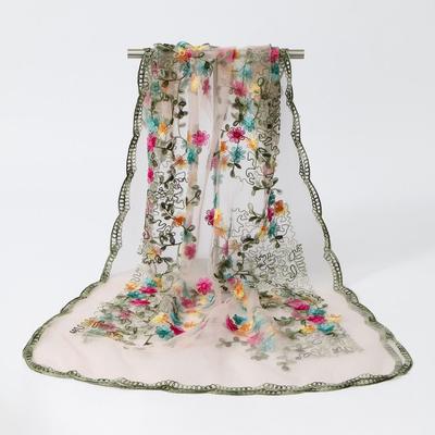 Square Long Shawl Hijab Organza Sunscreen Scarf Beautiful Women Headscarf  Women