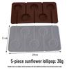 Silicone Heart & Flower Chocolate Lollipop Mold for DIY Baking & Cake Decoration