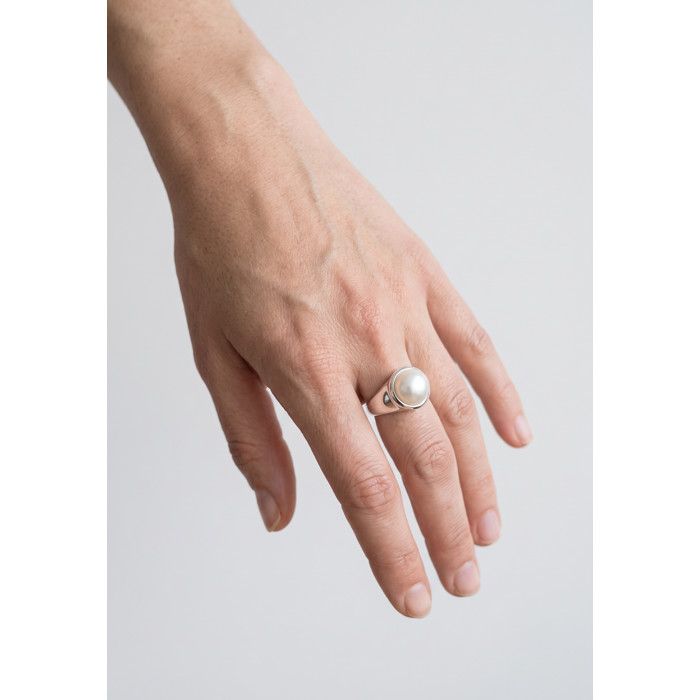 Bague - Pearls & Colors - Véritable Perle de Culture d'Eau Douce 9-10 mm - Argent 925 - Femme - Qualité AAA+